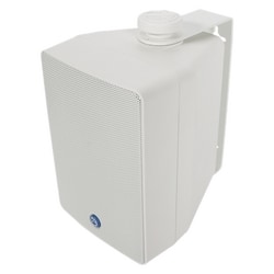Atlas Sound SM42T-WH | 4 Inch 2-Way All Weather Speaker with 16-Watt 70V/100V Transformer in Black or White