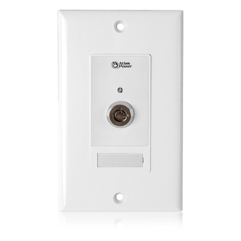 Atlas Sound WPD-KSWM | Wall Plate Key Switch, Momentary Contact Closure