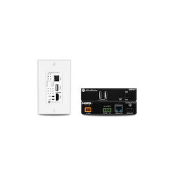 Atlona Technologies AT-OME-EX-WP-KIT-LT | Omega 4K/UHD HDMI Over HDBaseT TX Wall Plate/RX With USB, Control and PoE, 70 Meters