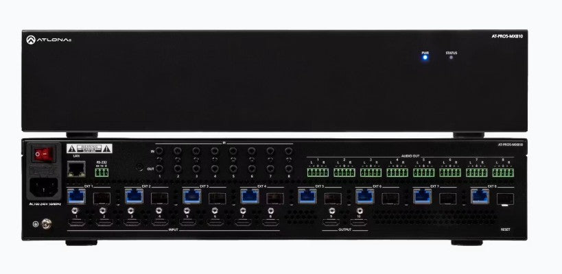 Atlona Technologies AT-PRO5-MX810 | 8x10 Fiber/Copper Matrix Switcher