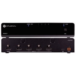 Atlona Technologies AT-RON-444 | HDMI Distribution Amplifier 4K HDR, 4-Output, 18 Gbps, 100 to 240 Volt AC/5 Volt DC, 50/60 Hertz 6.75 Watt