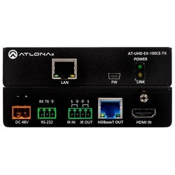 Atlona Technologies AT-UHD-EX-100CE-TX | 4K/UHD HDMI Over 100 M HDBaseT Transmitter with Ethernet, Control, and PoE