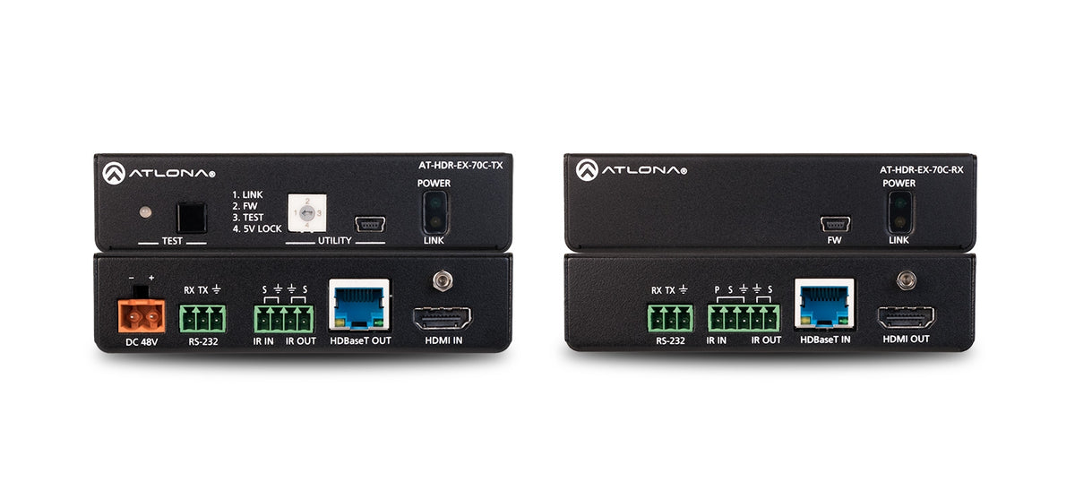 Atlona Technologies AT-HDR-EX-70C-KIT | HDMI over HDBaseT Transmitter & Receiver Set, 4K