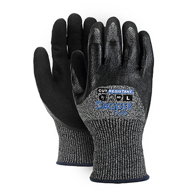 Azusa Safety 870084/CSBWG6M | Direct Safety Dagger X6 Cut-Resistant Gloves Sandy Nitrile, Gray, Medium