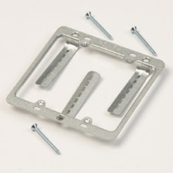 B-Line BB20L | Double Gang Faceplate Mounting Bracket For Low Voltage Applications, 1.25" Maximium Wall Thicklness