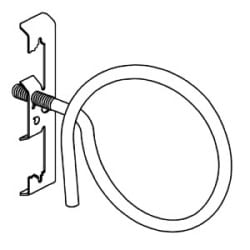 B-Line BR-32-4T-W2 | Bridle Ring Assembly, Rod & Wire, #12 Wire Thru 1/4" Plain Rod