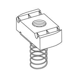 B-Line N225SS6 | Nut Spring 1/2"-13