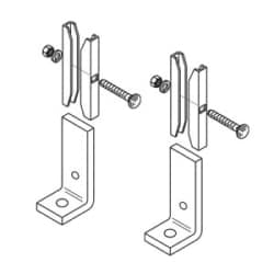 B-Line SB2106ABZ | Foot/End Support Kit, 1 1/2" Runway Height, 7/16" Hole, Black Zinc