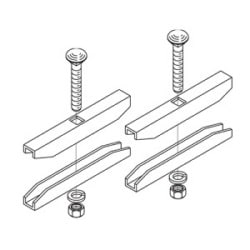 B-Line SB2107YZ | Cable Runway/Ladder Rack, Butt Splice Kit For 1.5"H Runway, Yellow Zinc