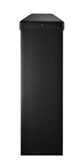 BEA Inc 10BOLLARDBLK | 4ft Blank Bollard for Push Plates (Black)