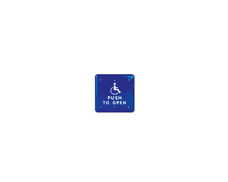 BEA Inc 10PBS1B | Push Plate, 4.75" Square, Text & Logo
