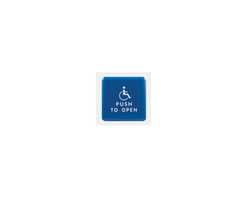 BEA Inc 10PBS451B | Push Plate, 4.5" Square, Text & Logo