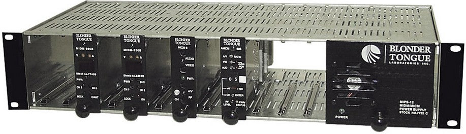 Blonder Tongue MIRC-12V | HE-12 Series Vented Rack Chassis