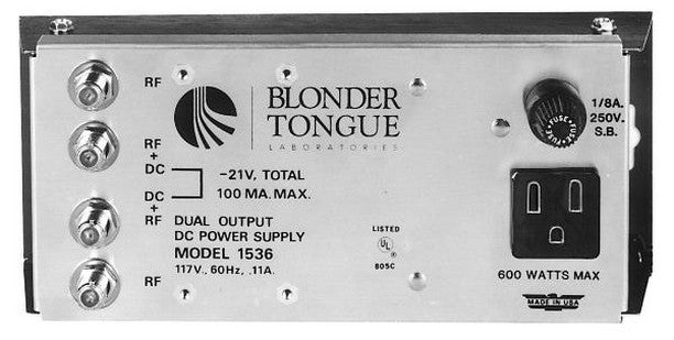 Blonder Tongue PS-1536 | Power Supply Dual Output -21 VDC At 100 mA