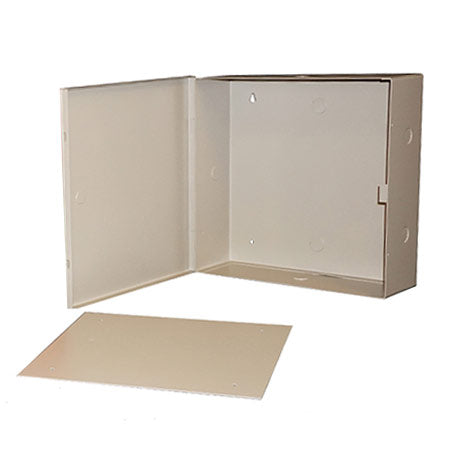 Mier Products, Inc. BW-106BPBLK | Indoor, NEMA 1, Metal Electrical Enclosure - Black with Internal Removable Back Panel