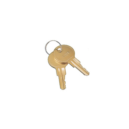 Mier Products, Inc. BW-E002KO | Indoor Two Replacement keys for BW-ROHSE002 Cam Lock Electrical Enclosure - Chrome Plate w/ 5 Wafer Tumble Lock