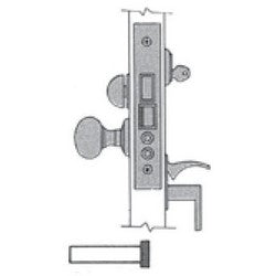 Baldwin 6021.003.R | Door Entrance Lock, Right Hand, Handleset X Knob/Lever, 2-3/4" Backset, Polished Brass