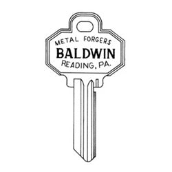 Baldwin 8336.152 | Door Key Blank, Schlage, 6-Pin, Standard, C Keyway