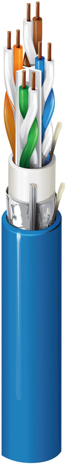 Belden 10GX62F 0071000 | 10GX Category 6A Enhanced Cable, 4 Bonded-Pairs, F/UTP, CMR