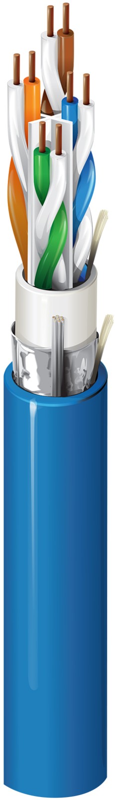 Belden 10GX63F 0121000 | 10GX Category 6A Enhanced Cable, 4 Bonded-Pairs, F/UTP, CMP