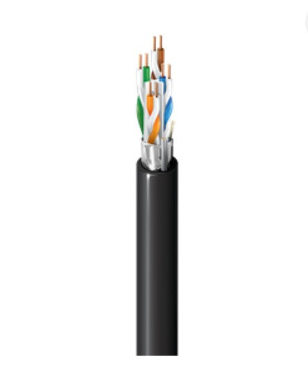 Belden 10GXW53 0051000 | 23-4P F/UTP-CMP Solid BC Cat 6A 10GXW FR PVC-ls Jacket Green 1000 Ft Reel
