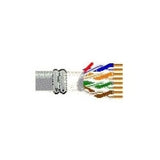 Belden 121872A J225000 | 23 AWG 4 Pair UTP Cable, Solid Bare Copper, PE/PVC Jacket, Aluminum Interlocked Armor, Category 6, Blue, CSA HL & FT4