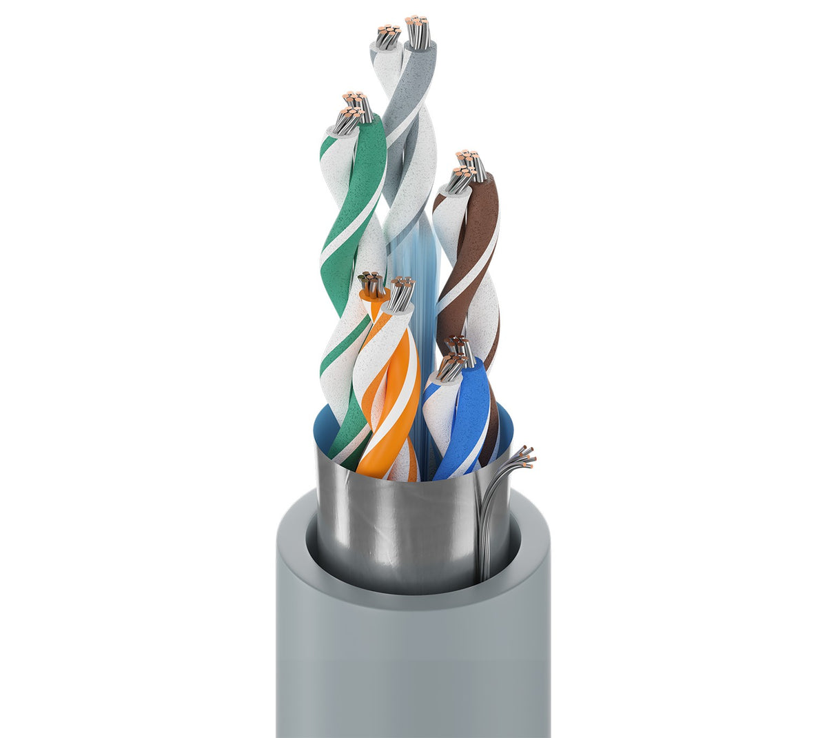 Belden 1422A 0601000 | Multi-Conductor - Low Capacitance Computer Cable For Eia Rs-232/422 5-Pair 24 Awg Fhdpe Fs PVC Chrome