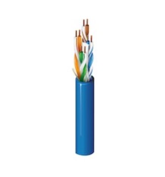 Belden 2412 0061000 | Multi-Conductor - Enhanced Category 6 Nonbonded-Pair Cables 4-Pair U/UTP CMR Reel Light Blue