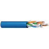 Belden 2413 009U500 | UTP Cable, Cat 6, CMP, 23 AWG 4PR Solid BC, FEP/LSPVC Insulation, White, 500 ft
