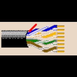 Belden 2413 D151000 | ENT Multi-Conductor, Enhanced Category 6 Nonbonded-Pair Cables 4-Pair U/UTP CMP Reel Blue, 1000 Ft.