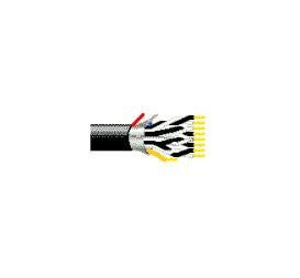 Belden 3034A | Inst, 16 Pr #18+1c #22 Stranded BC, PVC Ins E1, OS, Black PVC Jacket, 300V PLTC ITC CMG