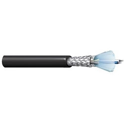 Belden 3106A 0105000 | 22 AWG 1 Pair + 1 Conductor Stranded TC, Datalene, Beldfoil + 65% Braid Shield, PVC Jacket, CM Rated, Black