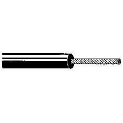Belden 37501 010500 | 1 AWG 1 Conductor Lead Wire, 7.5kV, EPDM Insulation, 210 Strand TC, Black