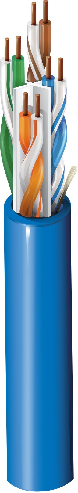 Belden 4812 0091000 | Multi-Conductor - Enhanced Category 6 Nonbonded-Pair Cable 4-Pair U/UTP CMR Reel White