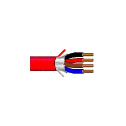 Belden 5122FL 0021000 | Multi-Conductor Cable, 4C 14 AWG, PP/Foil Shield, FRPVC Jacket, Red