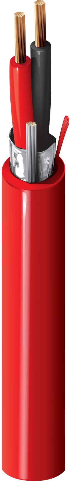 Belden 5200FL 002U1000 | Fire Alarm, #16-2c BC, Shielded, FPLR