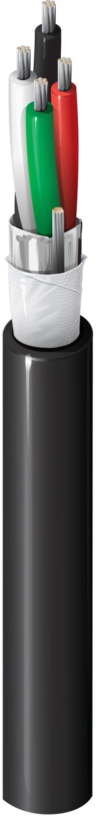 Belden 5502F1 0101000 | Security and Sound, #22-4c, TC, Shielded, CM, Water-Blocked