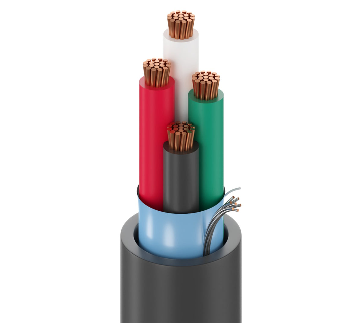 Belden 5202FE 0081000 | Multi-Conductor - Commercial Applications 4 16 Awg Pp Fs Frpvc Gray