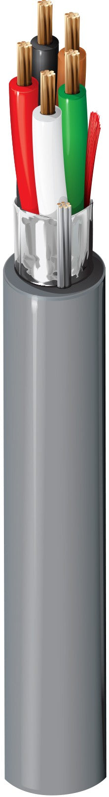 Belden 5303FE 0081000 | Multi-Conductor - Commercial Applications 5 18 Awg Pp Fs Frpvc Gray
