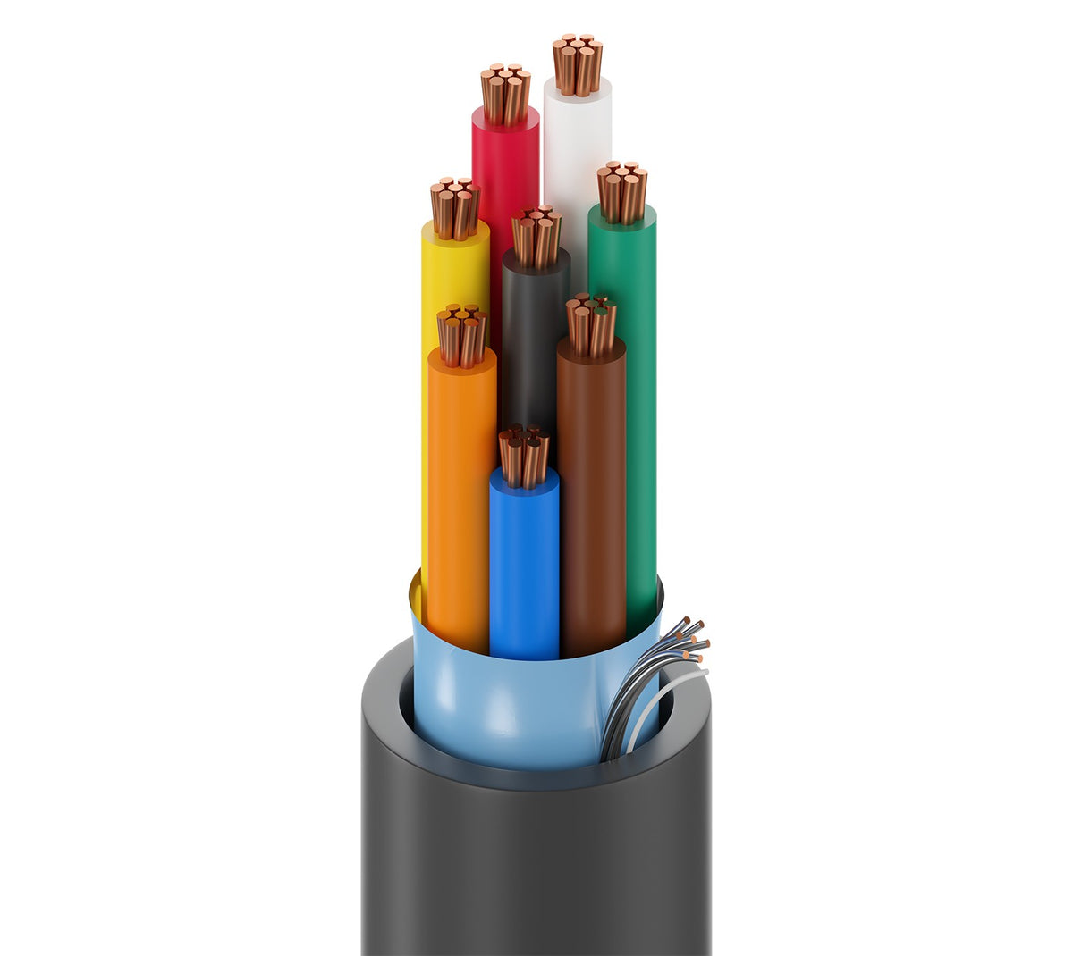 Belden 5306FE 0081000 | Multi-Conductor - Commercial Applications 8 18 Awg Pp Fs Frpvc Gray