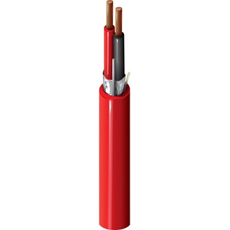 Belden 5320FL 0021000 | Fire Alarm Cable, #18-2C Bare Copper, Shielded, FPLR