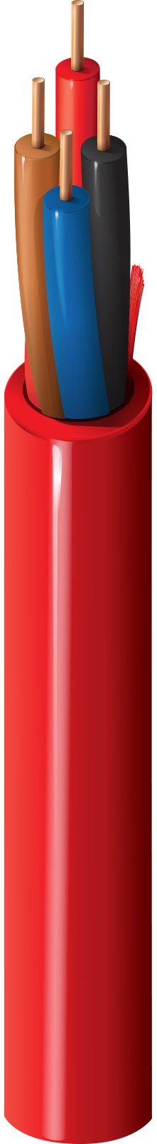 Belden 5322UL 0021000 | Multi-Conductor - Commercial Applications 4 18 Awg Pp Frpvc Red