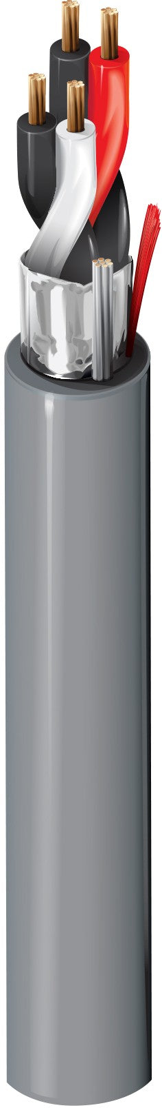Belden 5341FE 0085000 | 18-2P STR BC PP Foil Shd, PVC Jacket Gray Cmr, 5, 000’ Roll