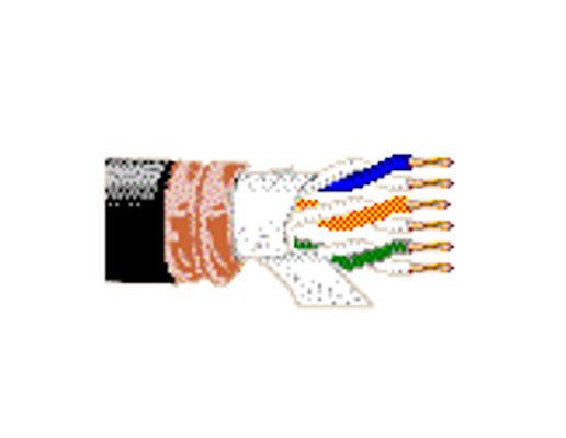 Belden 580125 | 19 AWG, 3-pair Stranded Bare Copper, High-Density Polyethylene Insulation, New Generation Cable.