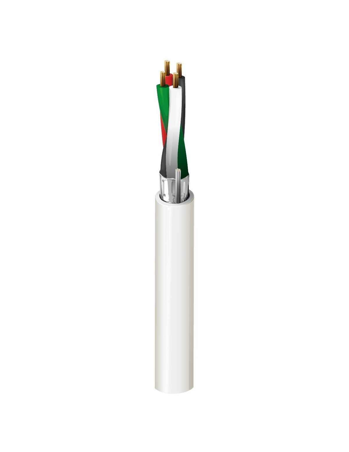 Belden 6202FE 8773000 | Security and Sound, 4 Conductor 16 AWG, BC, Shielded, CMP