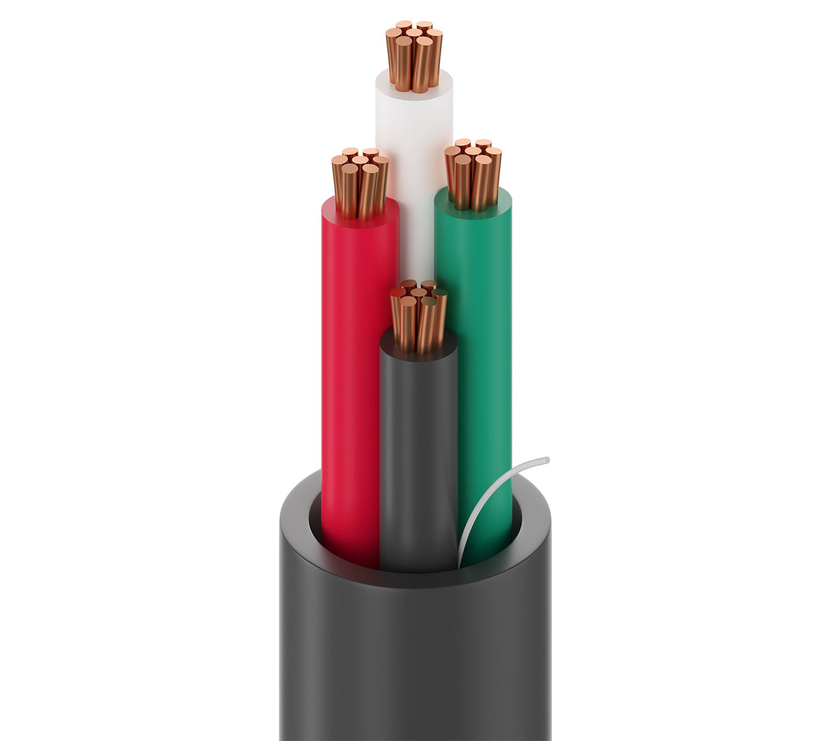 Belden 6302UE 0041000 | Multi-Conductor Cable, 18-4C STR BC FRPVC, FRPVC Jacket Nat CMP 75C, 1000’ Reel - Yellow