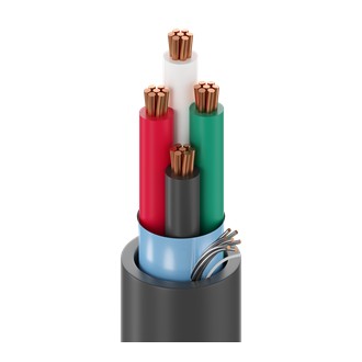 Belden 6502FE 8771000 | Security & Alarm Cable, Plenum-CMP, 4-22 AWG Stranded Bare Copper Conductors with Flamarrest