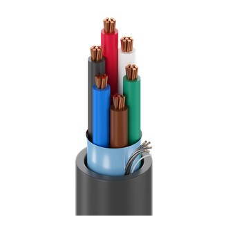 Belden 6504FE 8771000 | Security & Sound Cable, #22-6c Bare Copper, Shielded, CMP