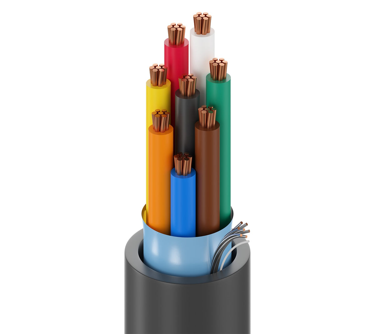 Belden 6506FE 010U1000 | Security And Alarm Cable, Plenum-Cmp, 22 Awg, 8 Stranded Bare Copper Conductors, 1000’ Boxes