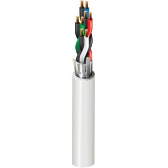 Belden 6543FE 8771000 | Security & Sound Cable, #22-4 Pair, Bare Copper, Shielded, CMP